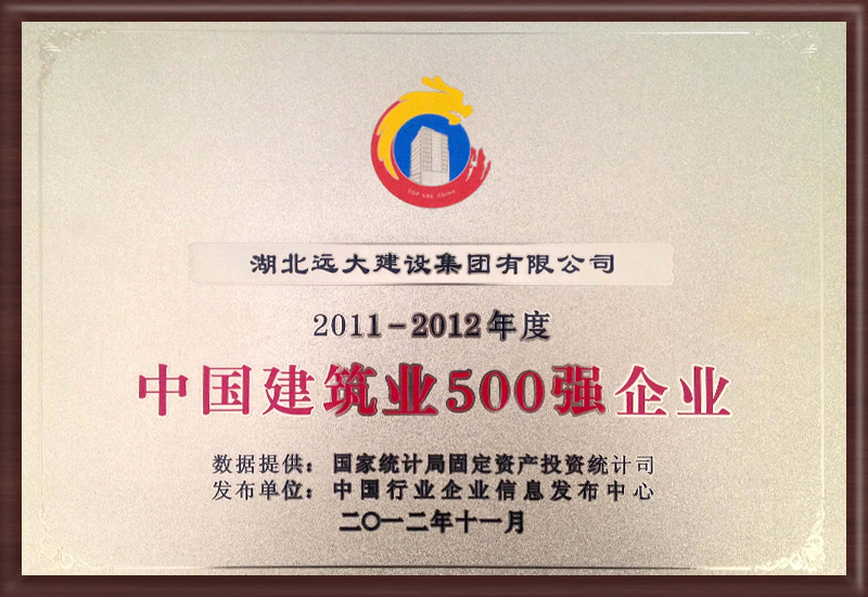 中國建筑業(yè)500強(qiáng)